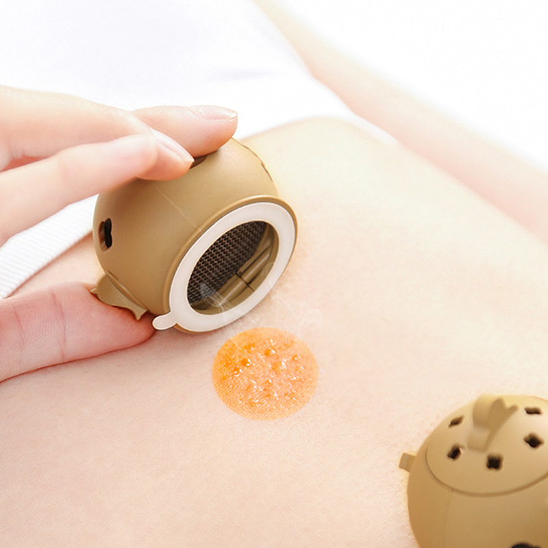 Herbal Wellness Massage - เตาเผาสมุนไพรแบบพกพาขนาดเล็ก – อุปกรณ์นวดอุ่นสมุนไพรสำหรับการครอบแก้ว, ผ่อนคลายทั่วร่างกาย, บรรเทาความรู้สึกไม่สบาย, บำบัดด้วยการเผาสมุนไพรเพื่อสุขภาพ